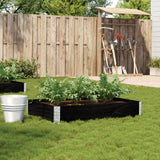 Vidaxx jardinière 120x80 cm bois de pin massif noir