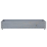 Vidaxx jardinière 120x80 cm bois de pin massif gris
