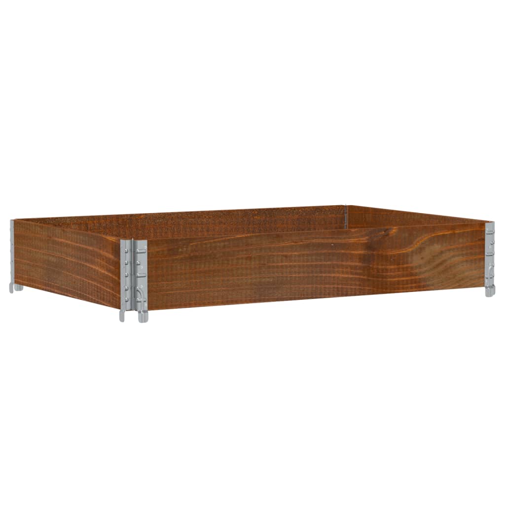 Vidaxx jardinière 120x80 cm bois de pin massif marron