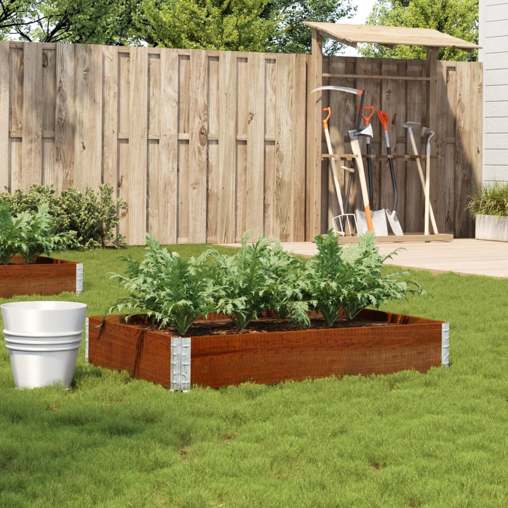 Vidaxx jardinière 120x80 cm bois de pin massif marron