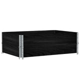 Vidaxx jardinière 120x80 cm bois de pin massif noir