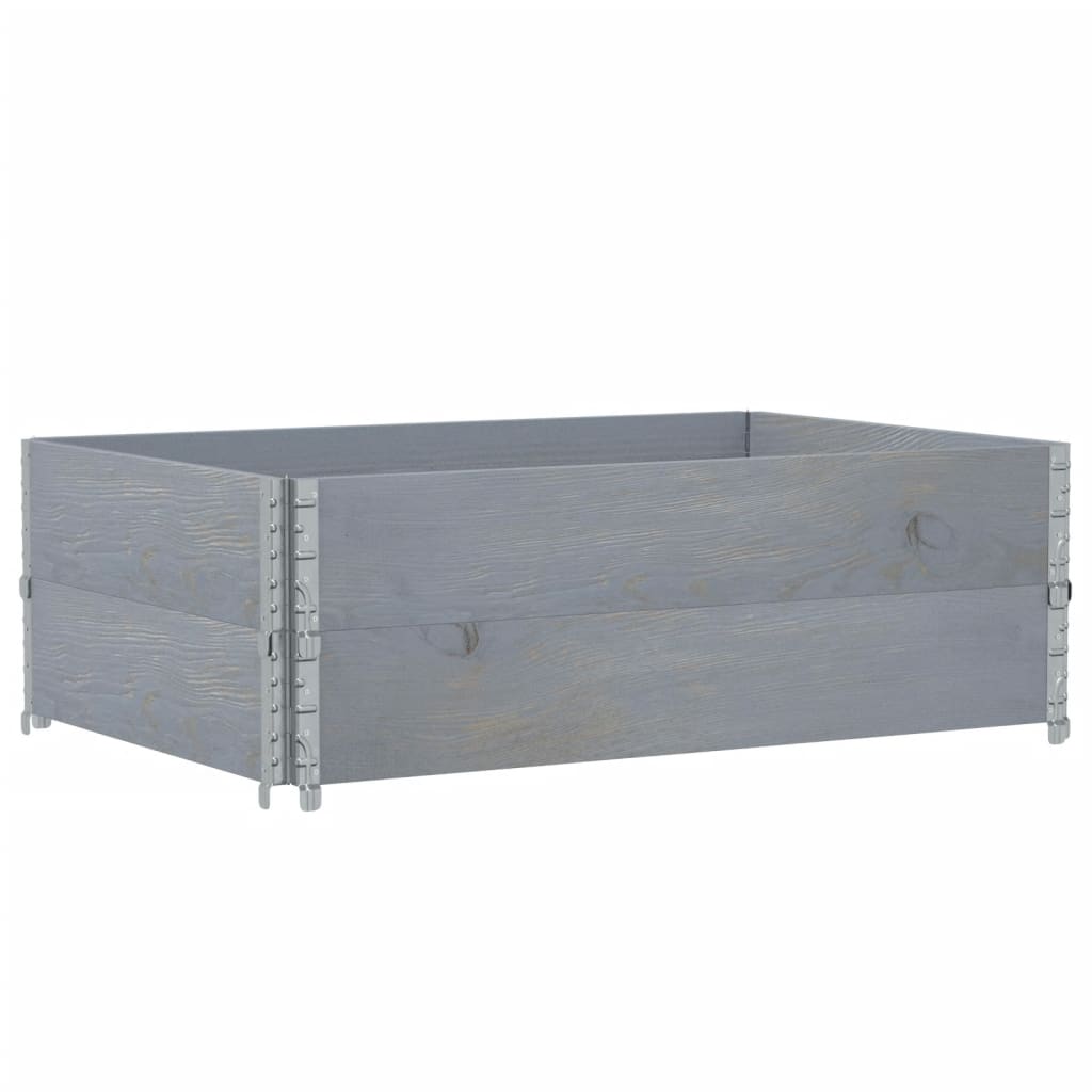 Vidaxx jardinière 120x80 cm bois de pin massif gris