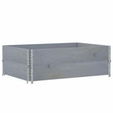 Vidaxx jardinière 120x80 cm bois de pin massif gris