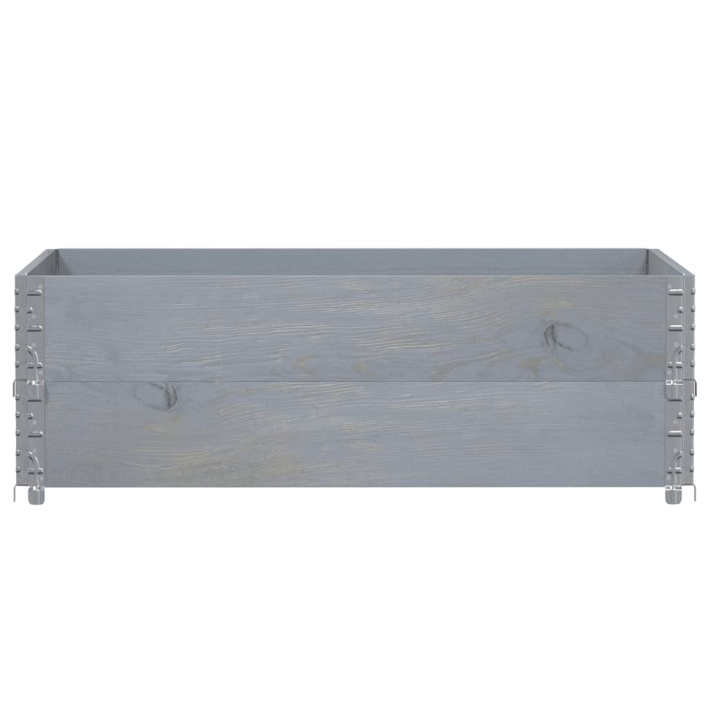 Vidaxx jardinière 120x80 cm bois de pin massif gris