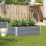 Vidaxx jardinière 120x80 cm bois de pin massif gris