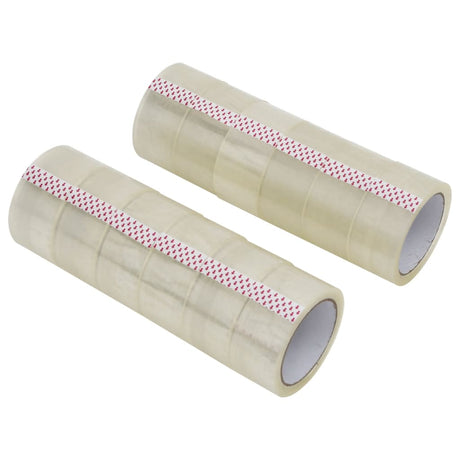 VidaXL Rubans d'emballage 12 pcs 48 mm x 66 m transparent
