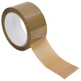 Vidaxl rubans d'emballage 72 pièces 48 mm x 66 m marron