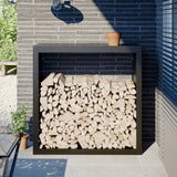 Vidaxx support à bois de chauffage 100x40x100 cm acier noir
