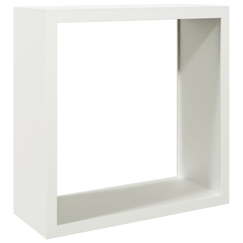 Vidaxx support à bois de chauffage 100x40x100 cm acier blanc