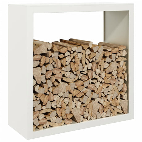 Vidaxx support à bois de chauffage 100x40x100 cm acier blanc
