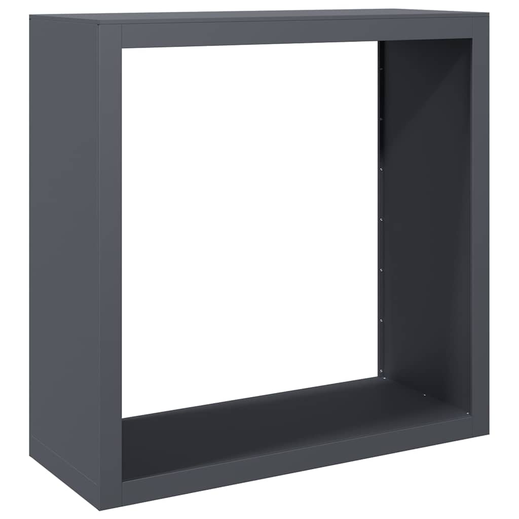 Vidaxx support à bois de chauffage 100x40x100 cm acier anthracite