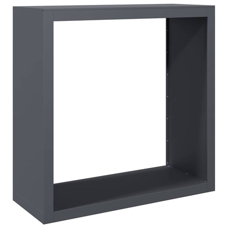Vidaxx support à bois de chauffage 100x40x100 cm acier anthracite