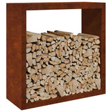 Vidaxx support à bois de chauffage 100x40x100 cm en acier résistant aux intempéries
