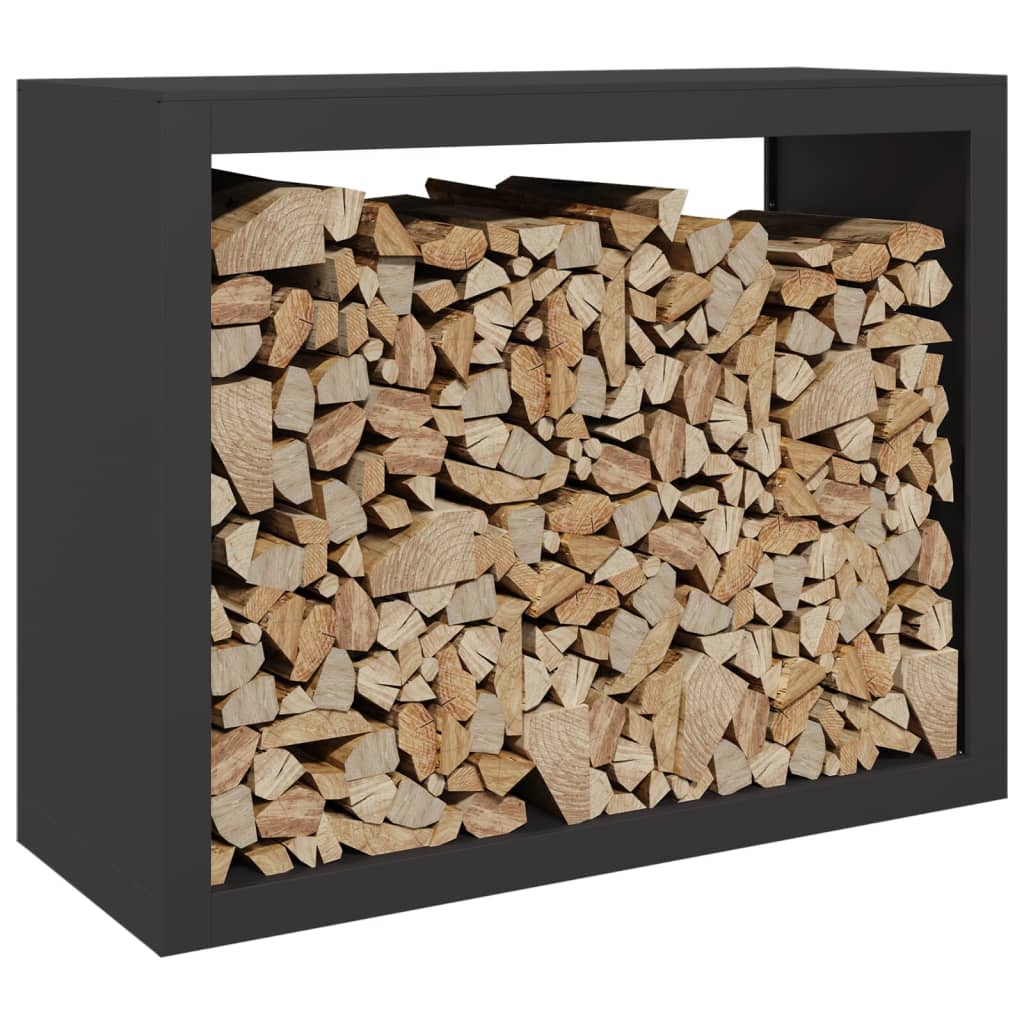 Vidaxx support à bois de chauffage 100x40x80 cm acier noir
