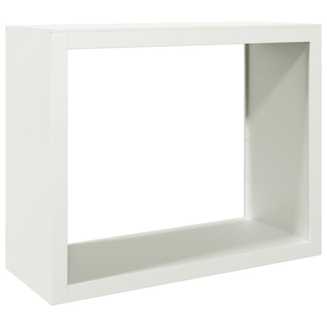 Vidaxx support à bois de chauffage 100x40x80 cm acier blanc