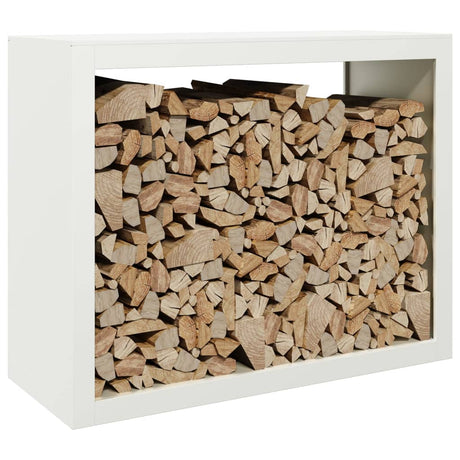 Vidaxx support à bois de chauffage 100x40x80 cm acier blanc