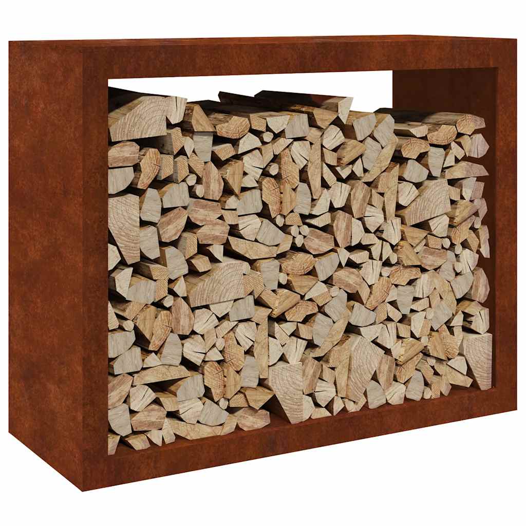 Vidaxx support à bois de chauffage 100x40x80 cm en acier résistant aux intempéries