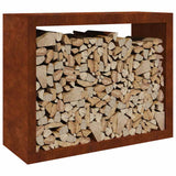 Vidaxx support à bois de chauffage 100x40x80 cm en acier résistant aux intempéries