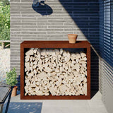Vidaxx support à bois de chauffage 100x40x80 cm en acier résistant aux intempéries