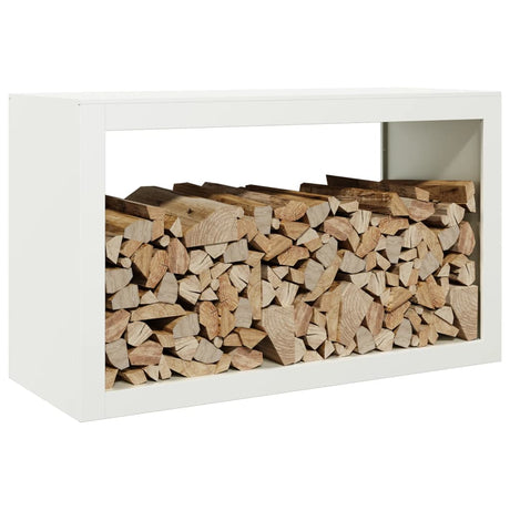 Vidaxx support à bois de chauffage 100x40x60 cm acier blanc