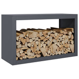 Vidaxx support à bois de chauffage 100x40x60 cm acier anthracite