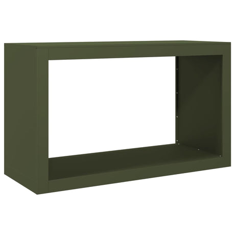 Vidaxx support à bois de chauffage 100x40x60 cm acier vert