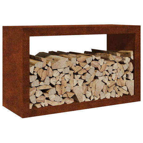 Vidaxx support à bois de chauffage 100x40x60 cm en acier résistant aux intempéries