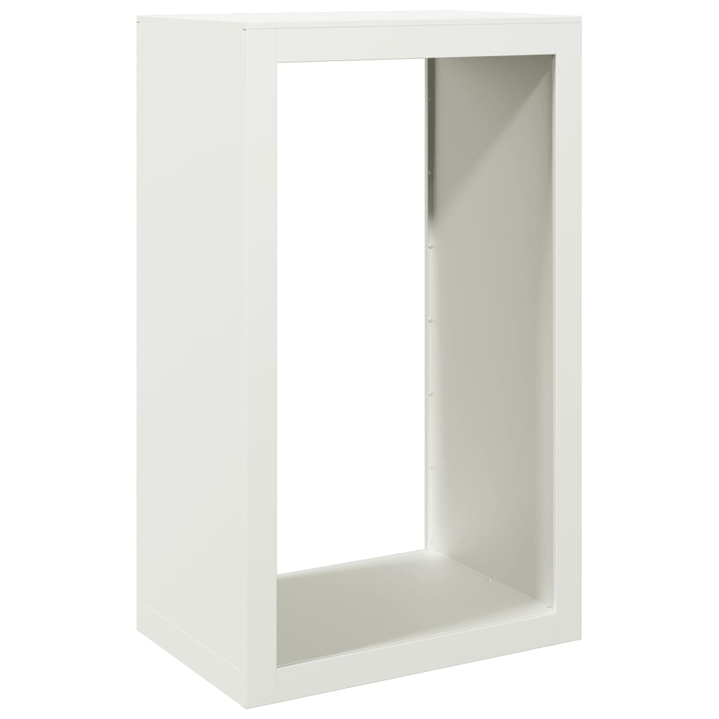Vidaxx support à bois de chauffage 60x40x100 cm acier blanc