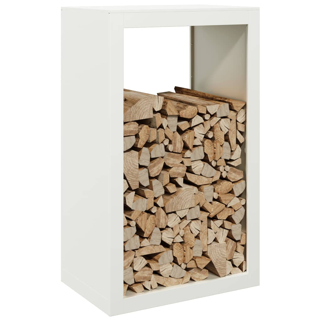 Vidaxx support à bois de chauffage 60x40x100 cm acier blanc