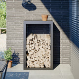 Vidaxx support à bois de chauffage 60x40x100 cm acier anthracite