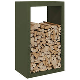 Vidaxx support à bois de chauffage 60x40x100 cm acier vert