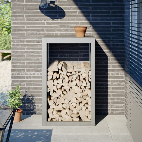 Vidaxx support à bois de chauffage 60x40x100 cm en acier inoxydable
