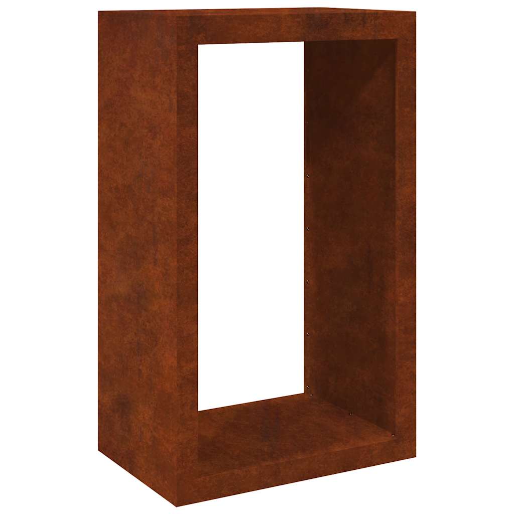 Vidaxx support à bois de chauffage 60x40x100 cm en acier résistant aux intempéries
