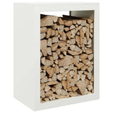 Vidaxx support à bois de chauffage 60x40x80 cm acier blanc