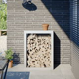 Vidaxx support à bois de chauffage 60x40x80 cm acier blanc