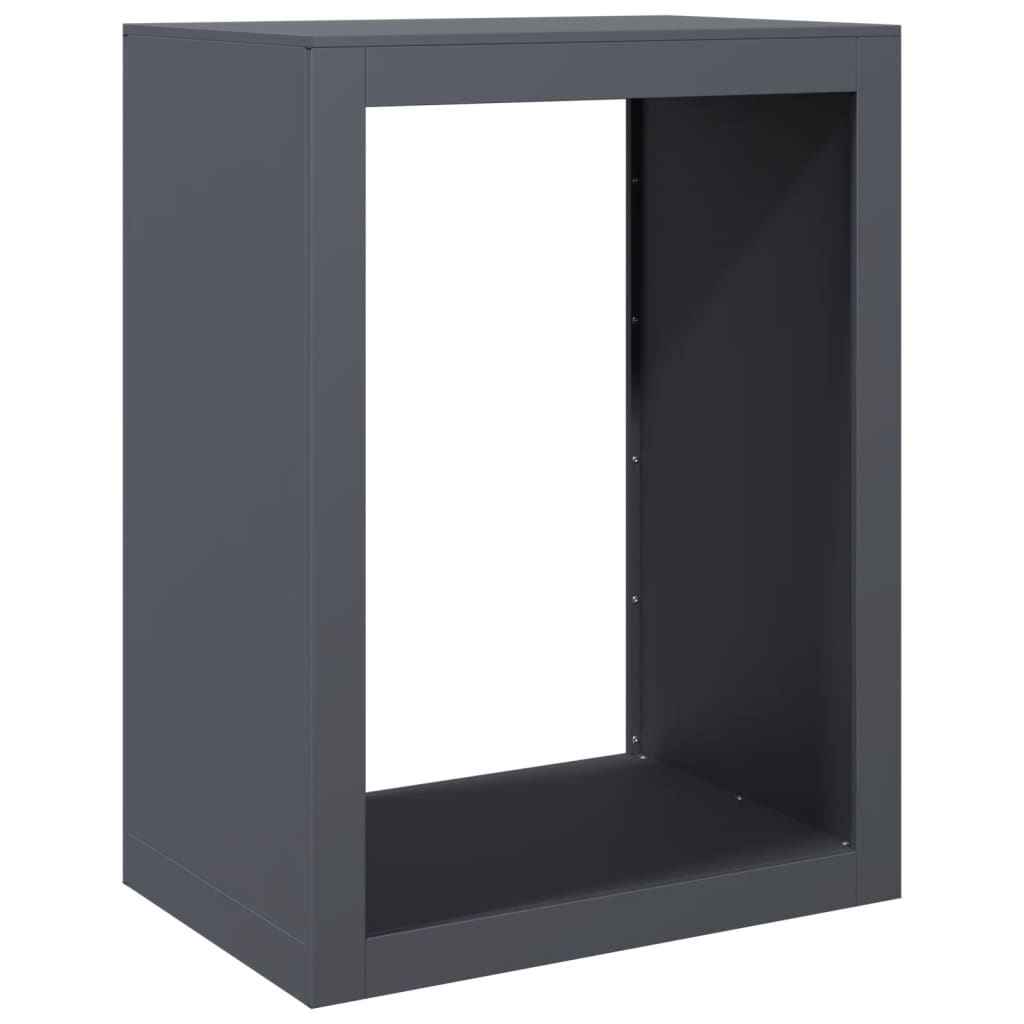 Vidaxx support à bois de chauffage 60x40x80 cm acier anthracite