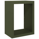 Vidaxx support à bois de chauffage 60x40x80 cm acier vert