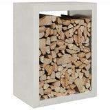 Vidaxx support à bois de chauffage 60x40x80 cm en acier inoxydable