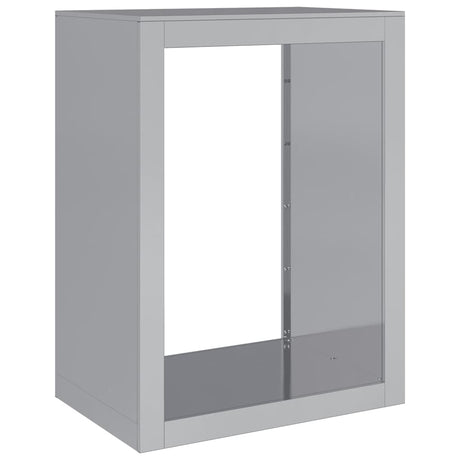 Vidaxx support à bois de chauffage 60x40x80 cm en acier galvanisé