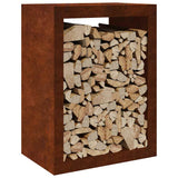 Vidaxx support à bois de chauffage 60x40x80 cm en acier résistant aux intempéries