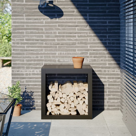 Vidaxx support à bois de chauffage 60x40x60 cm acier noir