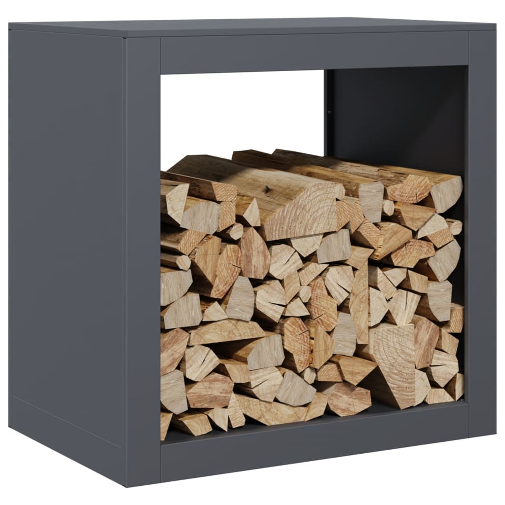 Vidaxx support à bois de chauffage 60x40x60 cm acier anthracite