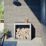 Vidaxx support à bois de chauffage 60x40x60 cm en acier galvanisé