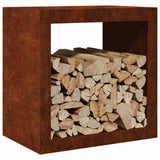 Vidaxx support à bois de chauffage 60x40x60 cm en acier résistant aux intempéries