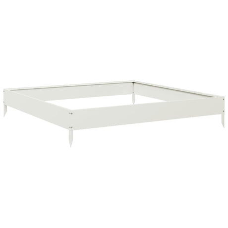 Vidaxx jardinière surélevée 100x100x18,5 cm acier blanc