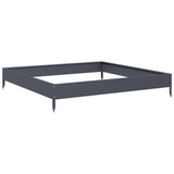 Vidaxx jardinière surélevée 100x100x18,5 cm acier anthracite