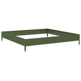 Vidaxx jardinière surélevée 100x100x18,5 cm acier vert olive