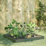 Vidaxx jardinière surélevée 100x100x18,5 cm acier vert olive