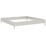 Vidaxx jardinière surélevée 100x100x18,5 cm inox