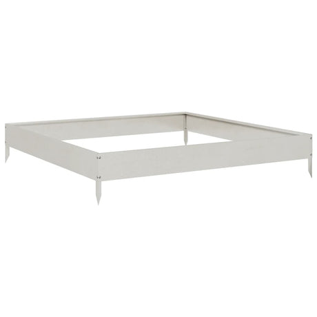 Vidaxx jardinière surélevée 100x100x18,5 cm inox
